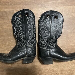 Hondo Black Western Cowboy Boots
